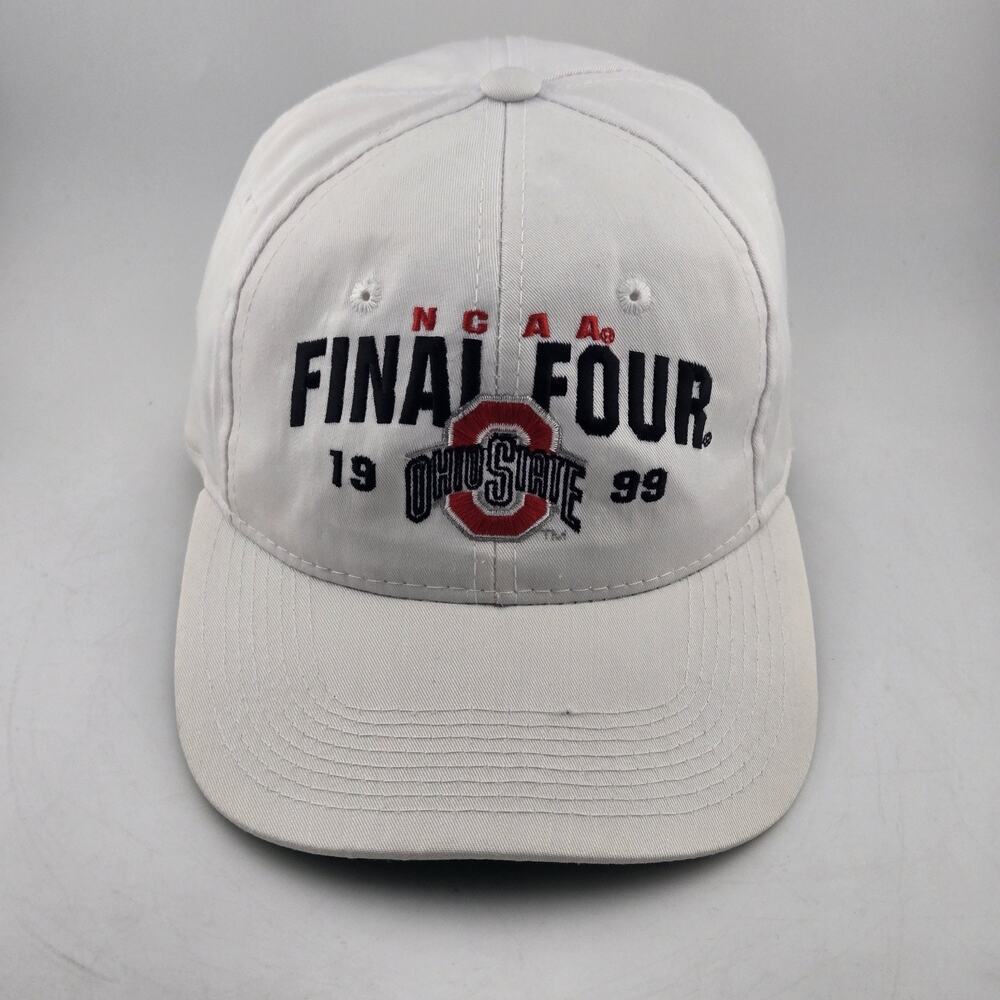 Vintage Ohio State NCAA Final Four 1999 Snapback Hat Headmaster White
